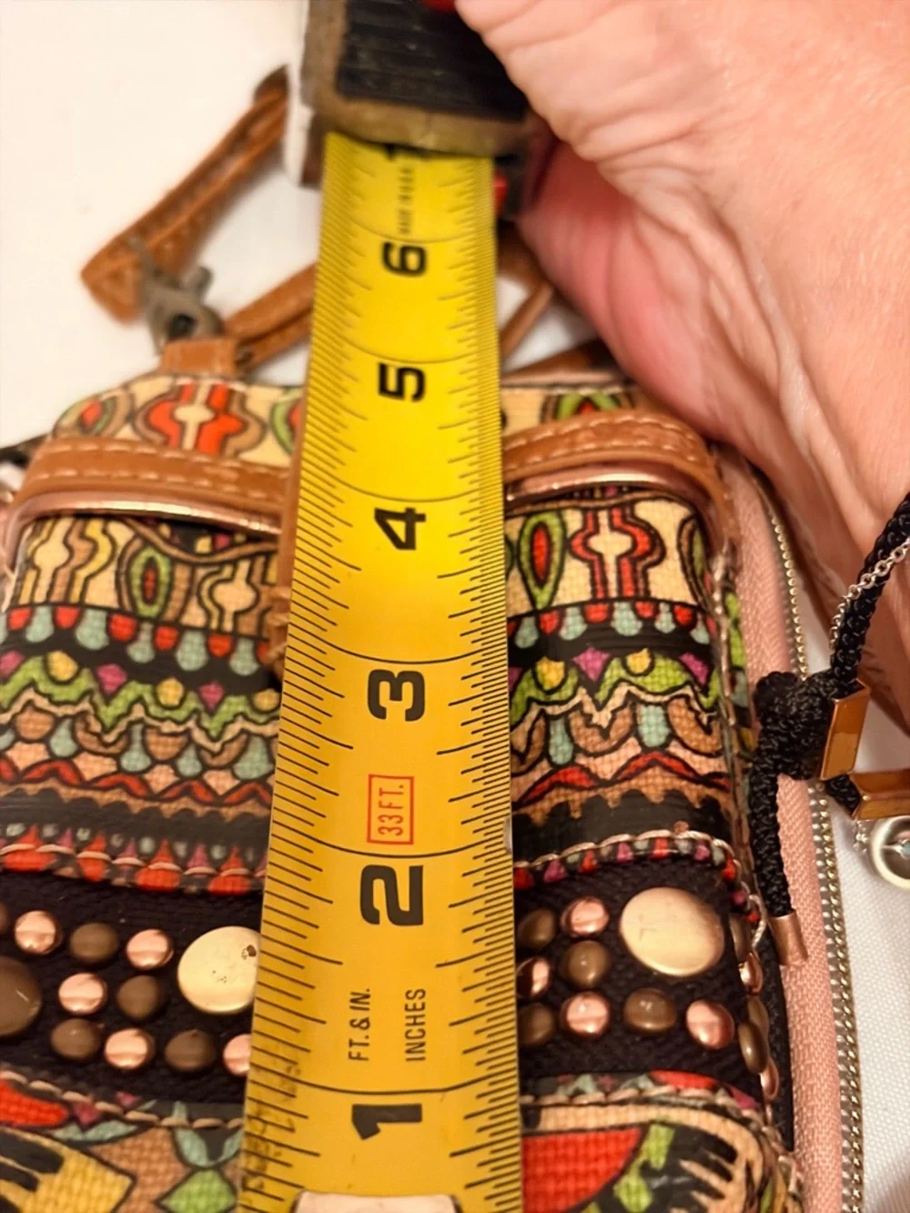 SakRoots Boho Printed Crossbody Phone Wallet in Multi-Color - Picture 6 of 6